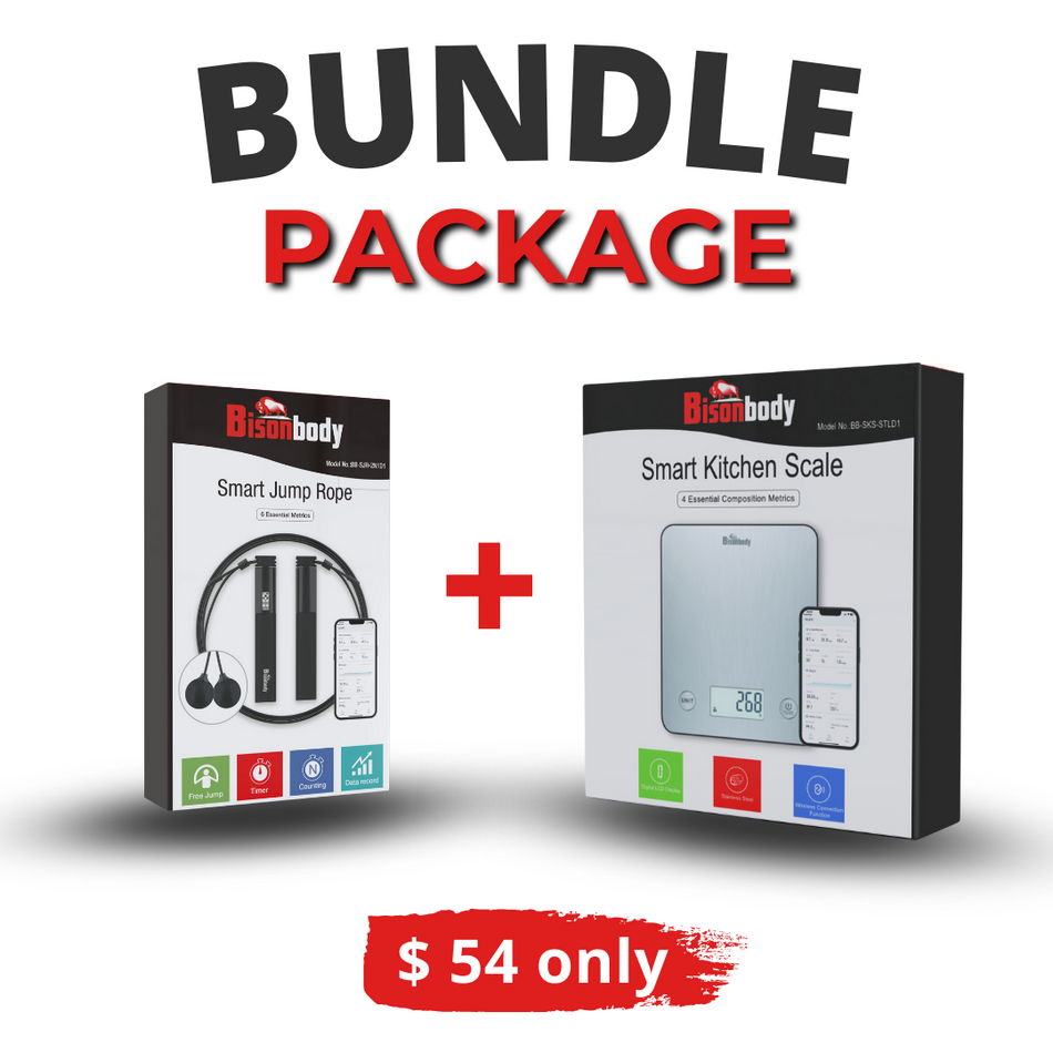 Bundle - Bisonbody Kitchen Scale + Smart Jump/Skipping Rope