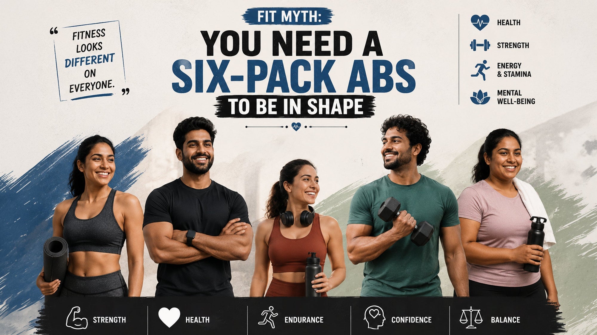 Fit Myth: You Need a Six-Pack Abs to Be in Shape