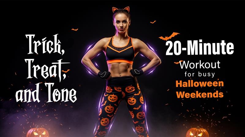 Trick, Treat, and Tone: 20-Minute Workout for busy Halloween weekends