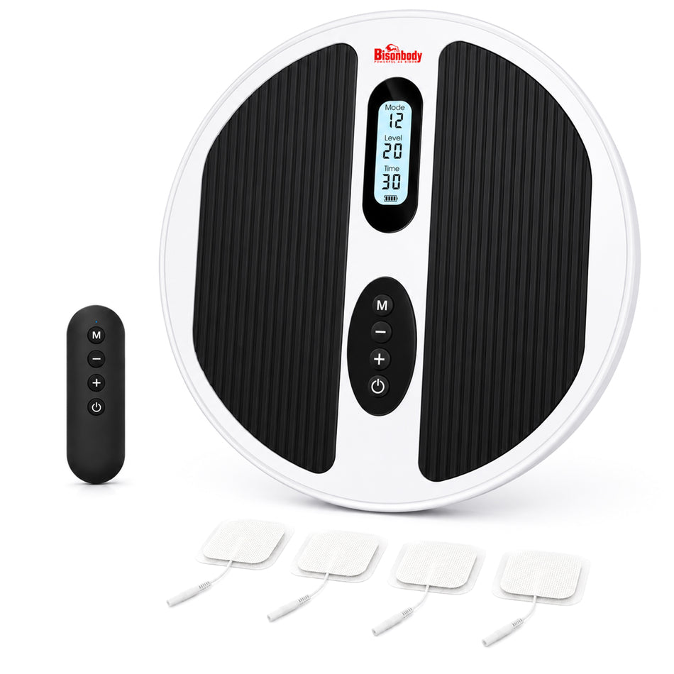 Electric Foot Massager Mat, 12 Modes & 20 Intensity Levels with Remote Control, Rechargeable Foot Massager for Relaxation, Birthday Gifts for Mom & Dad