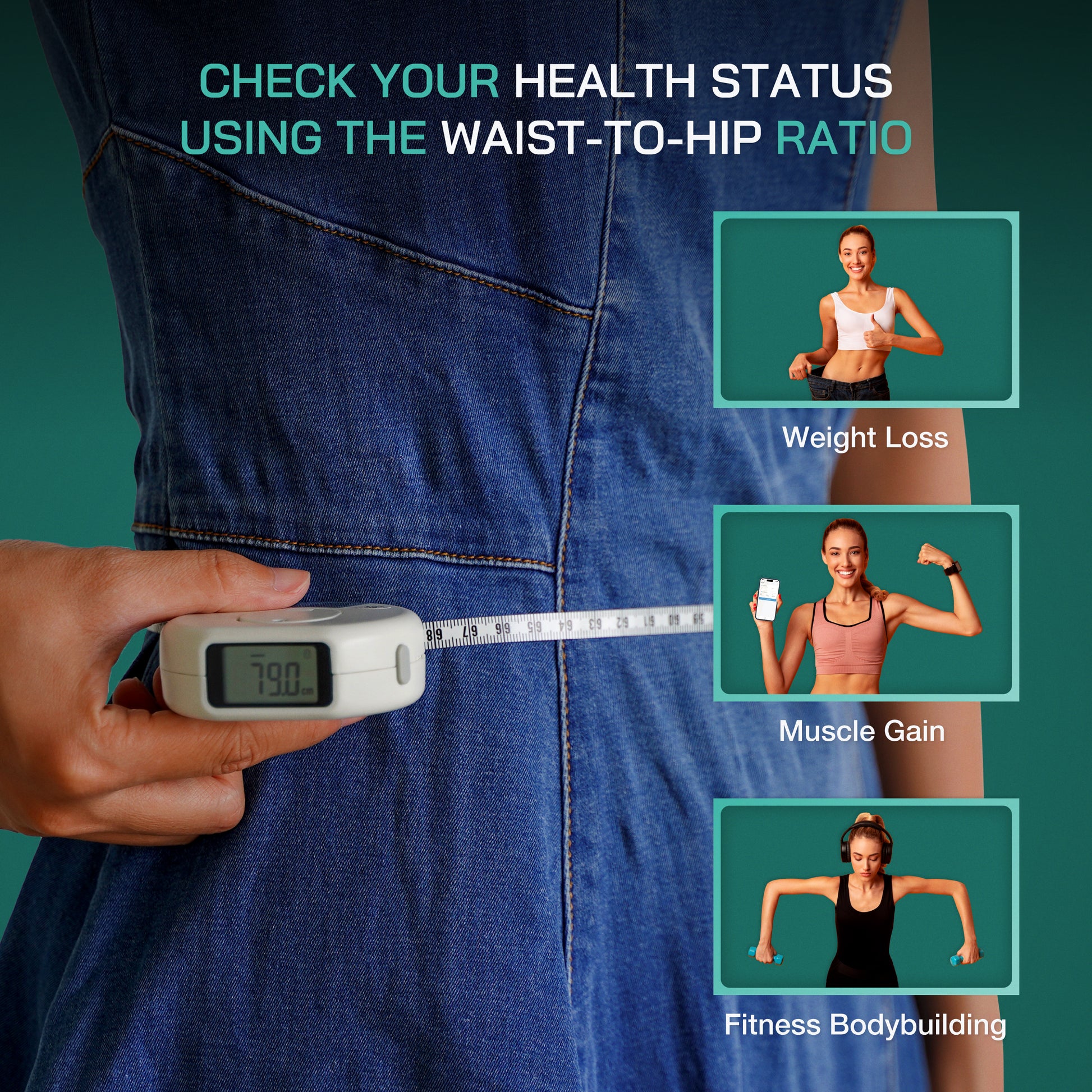 NuvoMed® Bluetooth® Smart Body Measuring Tape, 1 ct - Gerbes Super Markets